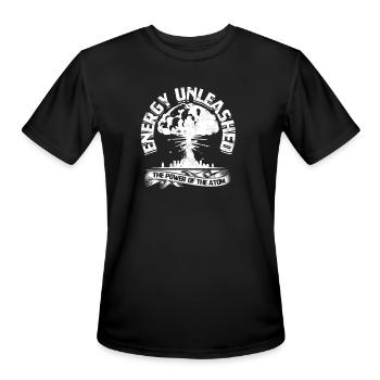 Energy Unleashed: The Power of the Atom - Nuclear - Men's Moisture Wicking Performance T-Shirt - black - Front - Jackson (183cm)