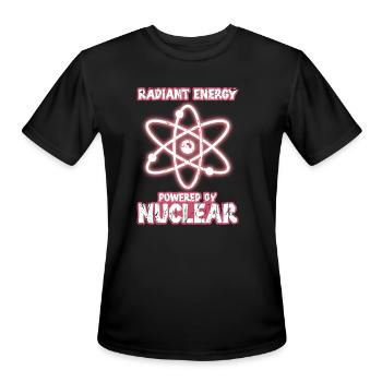 Radiant Energy: Powered by Nuclear - Nuclear - Men's Moisture Wicking Performance T-Shirt - black - Front - Jackson (183cm)