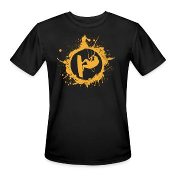 kite kitesurfing kitesurfing gift - Men's Moisture Wicking Performance T-Shirt - black - Front - Jackson (183cm)
