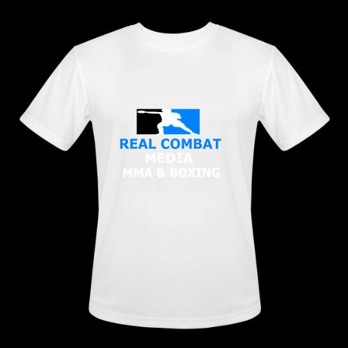 RCM MMA & BOXING Light Blue White Text - Men's Moisture Wicking Performance T-Shirt