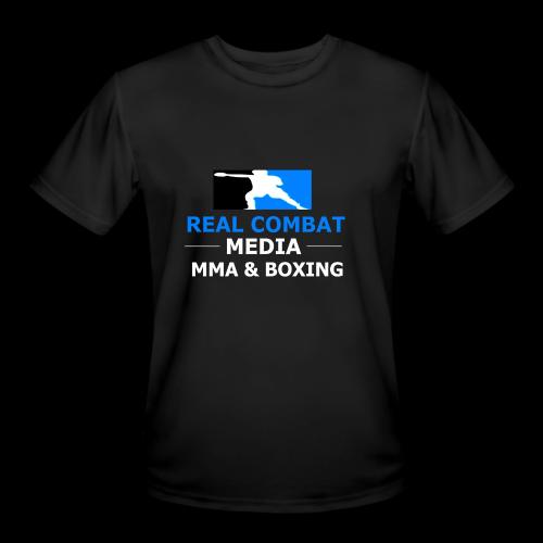 RCM MMA & BOXING Light Blue White Text - Men's Moisture Wicking Performance T-Shirt