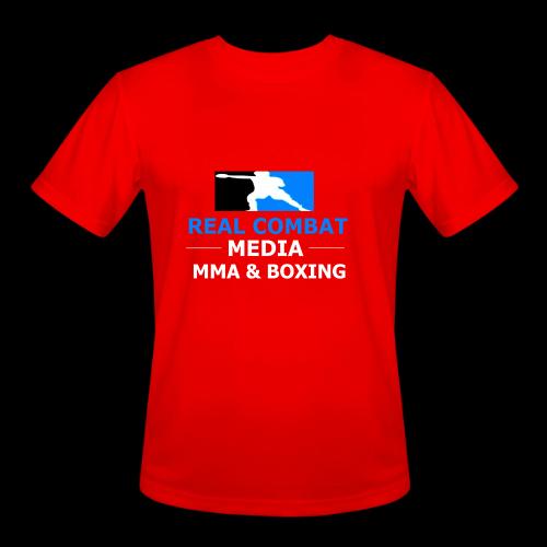 RCM MMA & BOXING Light Blue White Text - Men's Moisture Wicking Performance T-Shirt