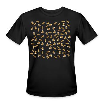 Beer - Beer - Men's Moisture Wicking Performance T-Shirt - black - Front - Jackson (183cm)