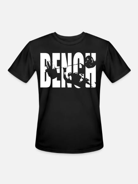 Bench Press - Men's Moisture Wicking Performance T-Shirt - black