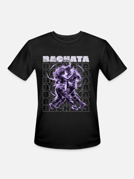 Sensual Latin Bachata Bachateros - Men's Moisture Wicking Performance T-Shirt - black