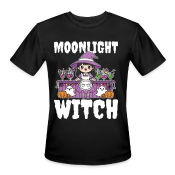 MOONLIGHT WITCH - WITCH HALLOWEEN - Men's Moisture Wicking Performance T-Shirt - black - Front - Jackson (183cm)