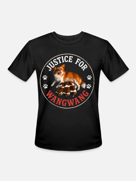 Justice For Wangwang Dog - Men's Moisture Wicking Performance T-Shirt - black