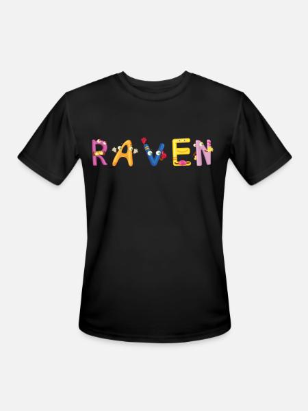 Raven - Men's Moisture Wicking Performance T-Shirt - black