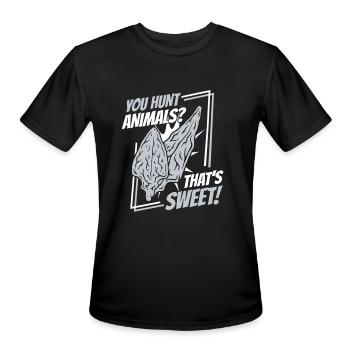 You Hunt Animals That's Sweet Flint Arrowhead - Men's Moisture Wicking Performance T-Shirt - black - Front - Jackson (183cm)