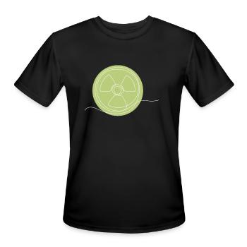 Lineart Energy Uranium Nuclear Power Plant - Men's Moisture Wicking Performance T-Shirt - black - Front - Jackson (183cm)