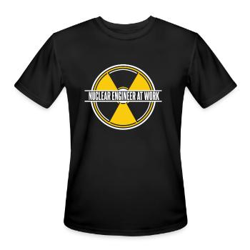 Nuclear Engineer At Work Energy Uranium Nuclear - Men's Moisture Wicking Performance T-Shirt - black - Front - Jackson (183cm)
