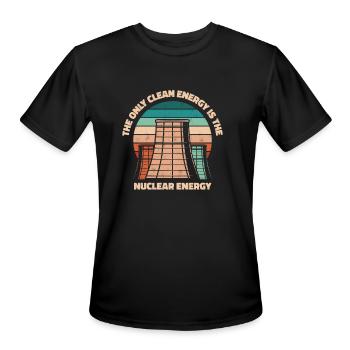 The Only Clean Energey Is Nuclear Energy Nuclear - Men's Moisture Wicking Performance T-Shirt - black - Front - Jackson (183cm)