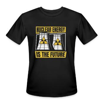 Nuclear Energy Is The Future Energy Uranium - Men's Moisture Wicking Performance T-Shirt - black - Front - Jackson (183cm)