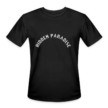 Hidden Paradise - Men's Moisture Wicking Performance T-Shirt - black - Front - Jackson (183cm)