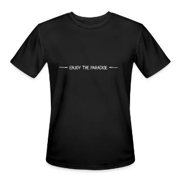 Enjoy the Paradise - Men's Moisture Wicking Performance T-Shirt - black - Front - Jackson (183cm)