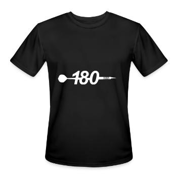 180 darts2 - Men's Moisture Wicking Performance T-Shirt - black - Front - Jackson (183cm)