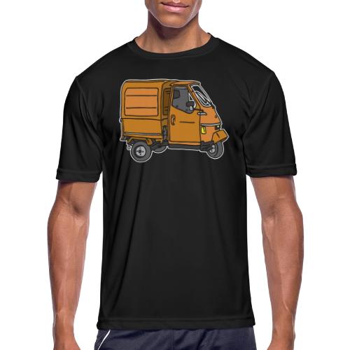 Orange tricycle transporter, old three-wheeled van - Men's Moisture Wicking Performance T-Shirt