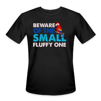 Parrot Lover Bird Owner Fun Beware Of The Small - Men's Moisture Wicking Performance T-Shirt - black - Front - Jackson (183cm)