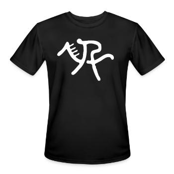 Equestrian Sports - Men's Moisture Wicking Performance T-Shirt - black - Front - Jackson (183cm)