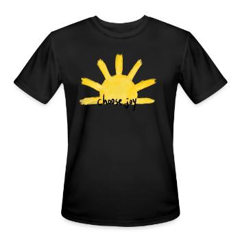Choose Joy - Men's Moisture Wicking Performance T-Shirt - black - Front - Jackson (183cm)