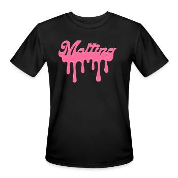 Melting Away - Men's Moisture Wicking Performance T-Shirt - black - Front - Jackson (183cm)