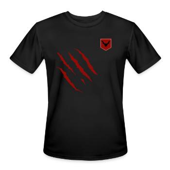 MORBIUS Vampire Bat Scratch Typography - Men's Moisture Wicking Performance T-Shirt - black - Front - Jackson (183cm)