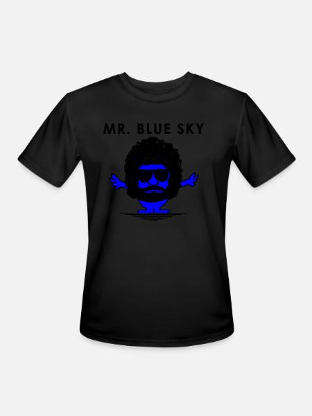 Mr Blue Sky cartoon - Men's Moisture Wicking Performance T-Shirt - black