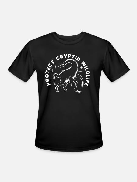 Protect Cryptid Wildlife - Men's Moisture Wicking Performance T-Shirt - black