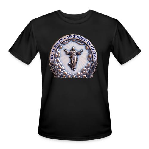 He Is Risen Ascended In Glory T Shirt, Gift - Men's Moisture Wicking Performance T-Shirt