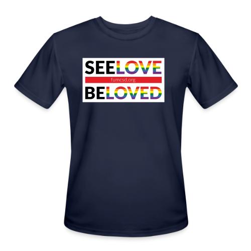 FUMCSD See Love, Be Loved: white design background - Men's Moisture Wicking Performance T-Shirt