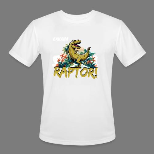 Funny Banana Raptor T-Rex Design - Men's Moisture Wicking Performance T-Shirt