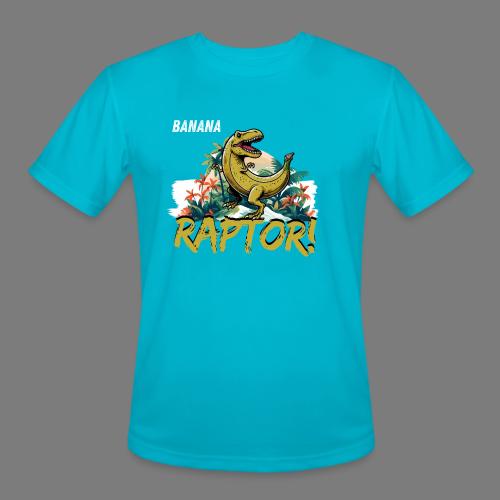Funny Banana Raptor T-Rex Design - Men's Moisture Wicking Performance T-Shirt