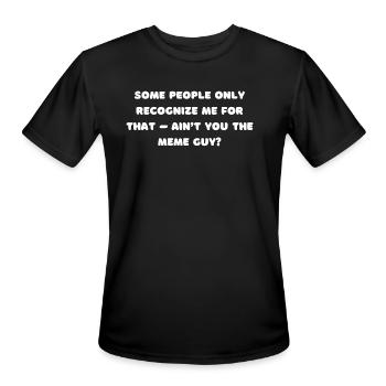 Nick Young Quote, funny quote - Men's Moisture Wicking Performance T-Shirt - black - Front - Jackson (183cm)