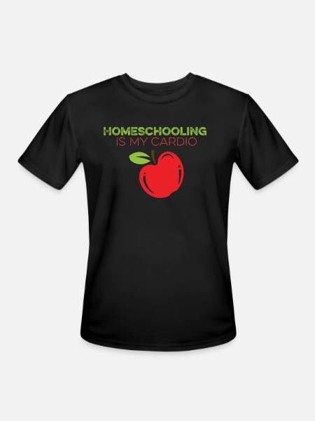 Homeschooling Is My Cardio - Men's Moisture Wicking Performance T-Shirt - black