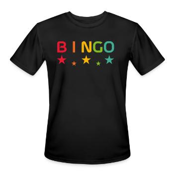 Bingo is the best play - Men's Moisture Wicking Performance T-Shirt - black - Front - Jackson (183cm)
