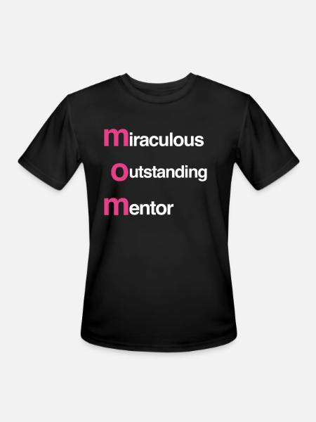 Outstanding Mentor Mom - Men's Moisture Wicking Performance T-Shirt - black