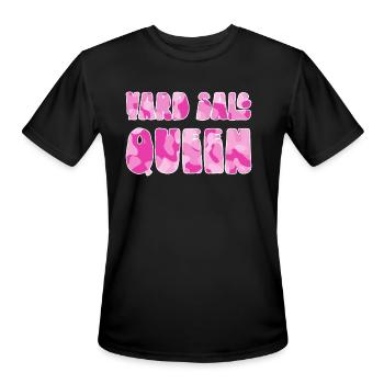 Yard Sale Queen pink camo - Men's Moisture Wicking Performance T-Shirt - black - Front - Jackson (183cm)