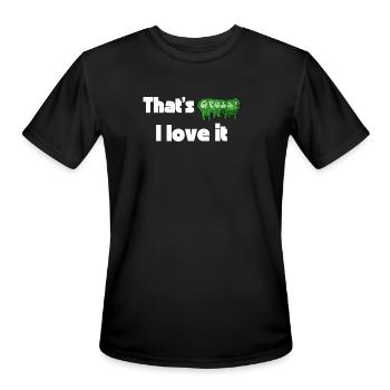C’est dégoûtant je l’aime drôle mème - T-Shirt Performance pour hommes - noir - Devant - Jackson (183cm)