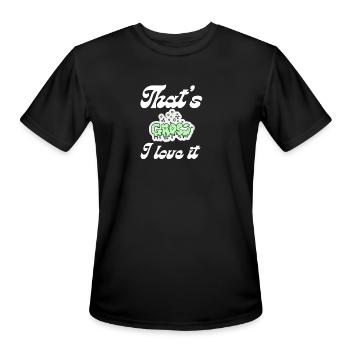 C’est dégoûtant je l’aime drôle mème - T-Shirt Performance pour hommes - noir - Devant - Jackson (183cm)