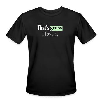 C’est dégoûtant je l’aime drôle mème - T-Shirt Performance pour hommes - noir - Devant - Jackson (183cm)