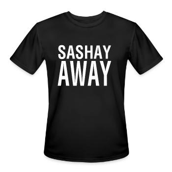 sashay away - Men's Moisture Wicking Performance T-Shirt - black - Front - Jackson (183cm)