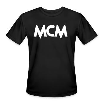 Fashion Style - Men's Moisture Wicking Performance T-Shirt - black - Front - Jackson (183cm)