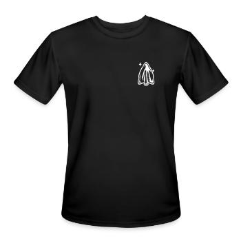 Arrowhead Logo Emblem Flint Artifact Arrowhead - Men's Moisture Wicking Performance T-Shirt - black - Front - Jackson (183cm)