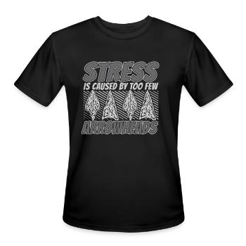Stress Caused By Too Few Arrowheads Arrowhead - Men's Moisture Wicking Performance T-Shirt - black - Front - Jackson (183cm)