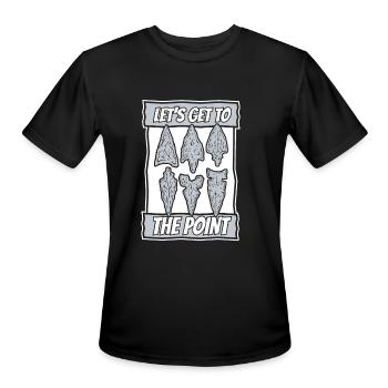 Let's Go To The Point Artifact Rocks Arrowhead - Men's Moisture Wicking Performance T-Shirt - black - Front - Jackson (183cm)