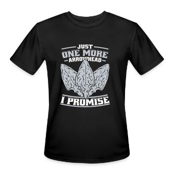 Just One More Arrowhead Rocks Flint Arrowhead - Men's Moisture Wicking Performance T-Shirt - black - Front - Jackson (183cm)