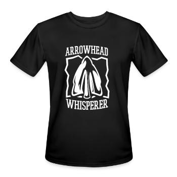 Arrowhead Whisperer Artifact Rocks Arrowhead - Men's Moisture Wicking Performance T-Shirt - black - Front - Jackson (183cm)