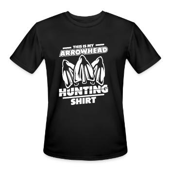 This Is My Arrowhead Hunting Clothing Arrowhead - Men's Moisture Wicking Performance T-Shirt - black - Front - Jackson (183cm)