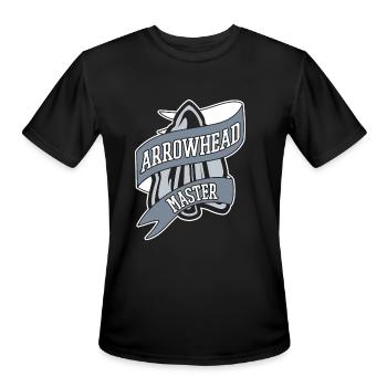 Arrowhead Master Rocks Flint Artifact Arrowhead - Men's Moisture Wicking Performance T-Shirt - black - Front - Jackson (183cm)