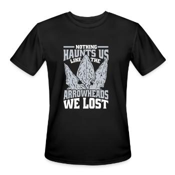 Like The Arrowheads We Lost Rocks Flint Arrowhead - Men's Moisture Wicking Performance T-Shirt - black - Front - Jackson (183cm)